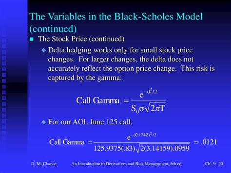 Ppt Chapter 5 Option Pricing Models The Black Scholes Model