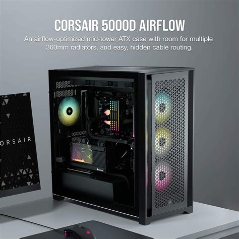 Corsair 5000D Airflow Mid-Tower ATX PC Case - Black in Nepal at NPR ...