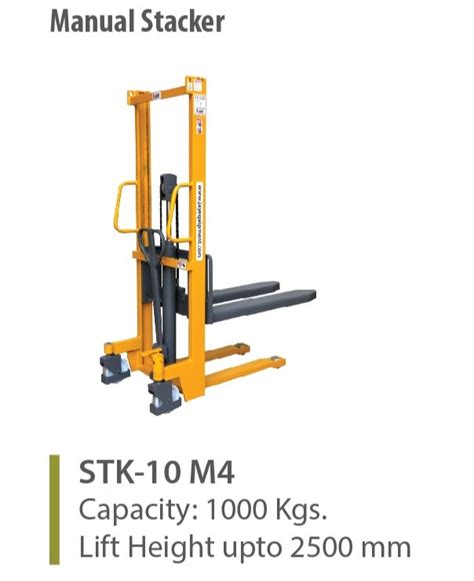 Hydraulic Manual Stacker Manufacturer Seller In Thane Jay Equipment