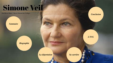 Oral Brevet Simone Veil By Chlo Lagarde On Prezi