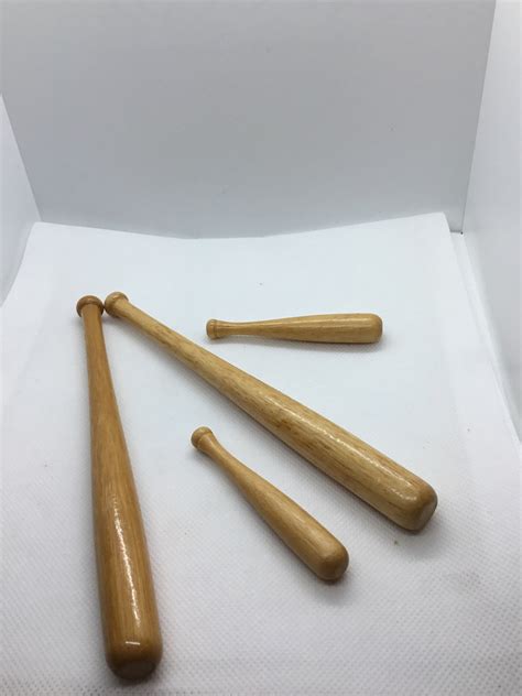 Miniature Wood Baseball Bats For Crafting Etsy