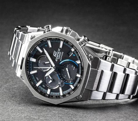 Мужские часы с секундомером Casio Edifice EQB 1100D 1AER фото отзывы