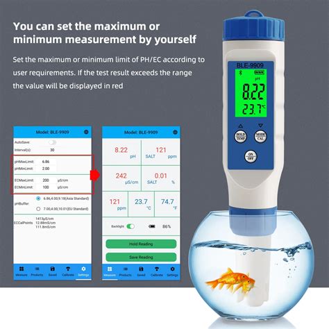 Yieryi TDS PH Meter TDS EC Temperature Meter