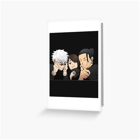 Fan Art Shoko Geto And Gojo Greeting Card For Sale By Creaestheticst Redbubble