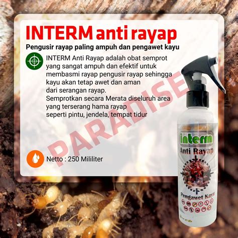 Jual Obat Cairan Anti Rayap Pembasmi Rayap Racun Semprot Kemasan Ml