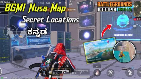 Bgmi Nusa Map Secret Locations Bgmi Tips And Tricks Kannada Gv