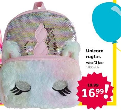 Unicorn Rugtas Aanbieding Bij Intertoys