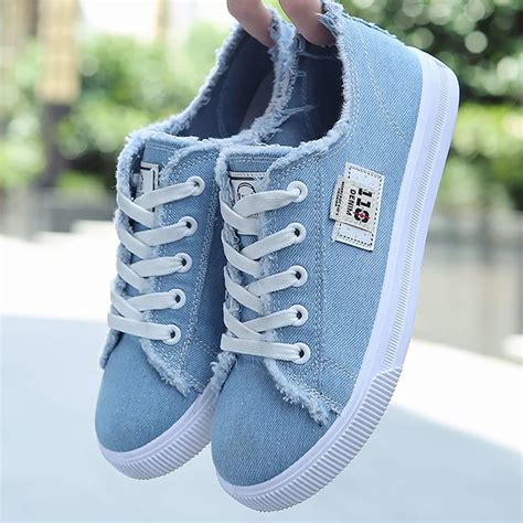 Women Canvas Shoes Sneakers 2019 Hot Solid Lace Up Superstar Shoes For