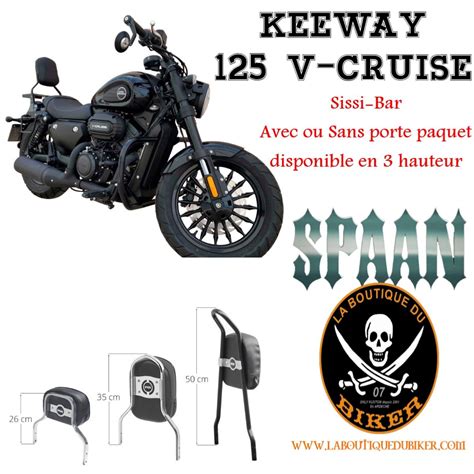 Sissi Bar Keeway V Cruise Hauteur Cm Avec Porte Paquet