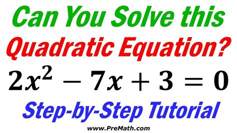 Solve Quadratic Equations By Completing The Square Step By Step