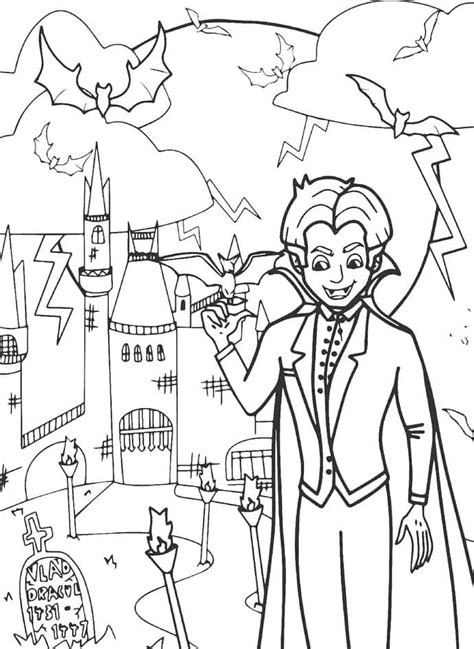 Desenhos De Vampiro E Castelo Para Colorir E Imprimir Colorironline