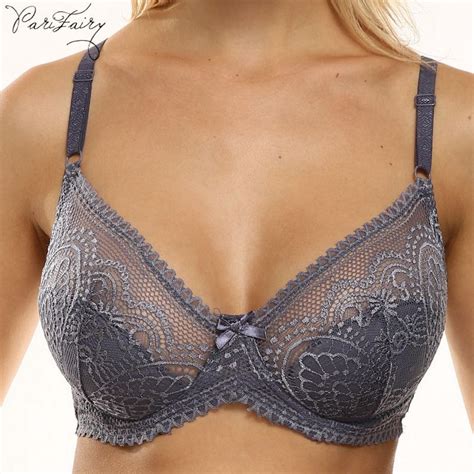 Parifairy Lace Bra For Woman Sexy Bra Cup C Underwire Bra Without Foam