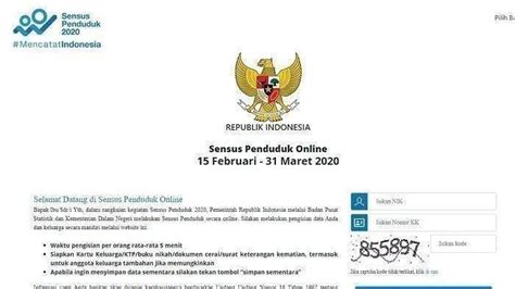 Ini Cara Isi Sensus Penduduk Online Di Sensus Bps Go Id Siapkan