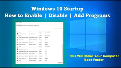 How To Add Programs To Startup On Windows Enable And Disable