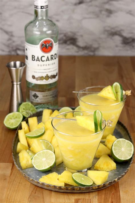 Pineapple Daiquiri Cocktails Are A Refreshing Frozen Cocktail Made With