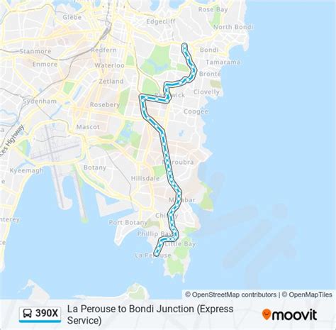 X Route Schedules Stops Maps Bondi Junction Updated