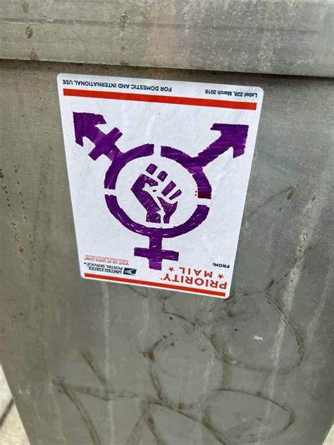 Radical Graffiti On Twitter Trans Power Sticker Spotted In Seattle