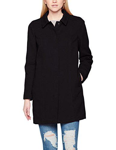 United Colors Of Benetton Womens Classic Coloured Coat Black 12 Manufacturer Size44 Uk