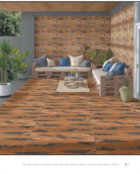 Glossy Double Charged Vitrified Tiles 600x600mm Elevation At Rs 26