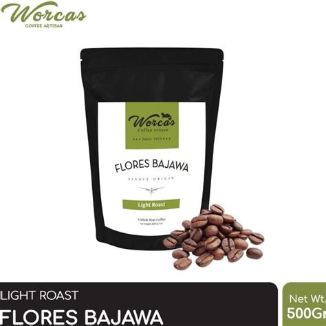 Jual Kopi Arabica Flores Bajawa 500 Gram Light Roast Biji Bubuk