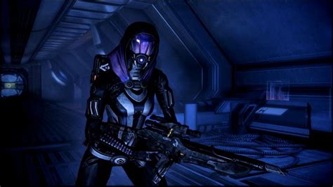 Free Download Wallpaper Mass Effect Tali Zorah Girl Gun Helmet 1920x1080 For Your Desktop