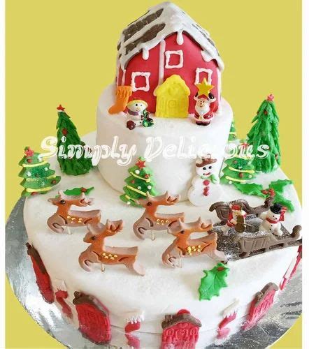 Christmas Snow Theme Cake at best price in Pune by Simply Delicious ...