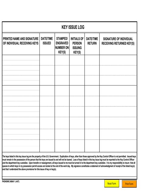 Key Issuance Form Fill Out And Sign Online Dochub