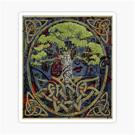 Perun Oak And Druids Sticker For Sale By B Jovanovic Redbubble