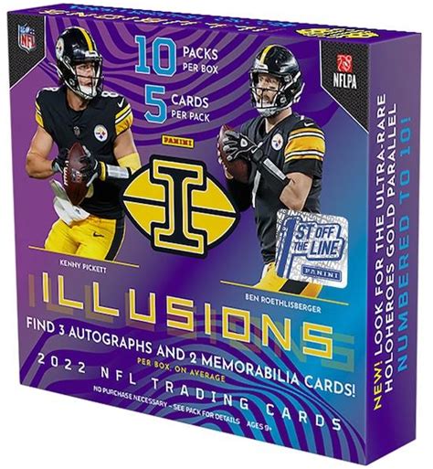 2022 Panini Illusions Football 1st Off The Line FOTL Hobby Box DA