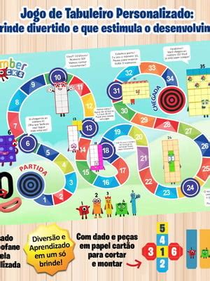 Jogo De Tabuleiro Personalizado Numberblocks Elo7