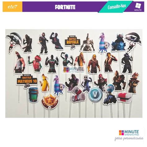 Topper Fortnite 50 Unidades Elo7 Produtos Especiais