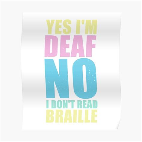 Deaf Pride Hard Of Hearing Sign Language Poster For Sale By Avlex