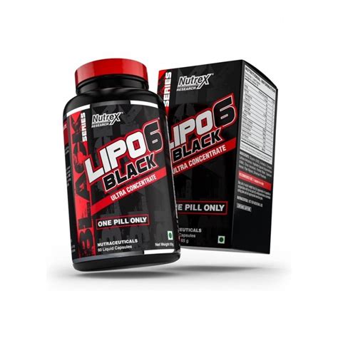 NUTREX LIPO 6 BLACK Quemador De Grasa Ultra Concentrado 60 Caps