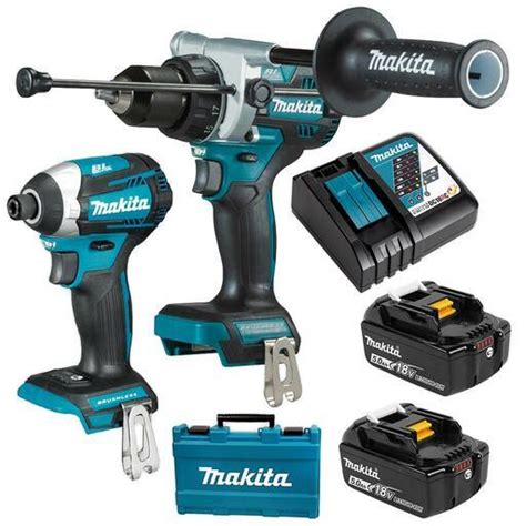 Makita DLX2412T 18V 5 0Ah Li Ion Brushless Cordless 2pce Combo Kit