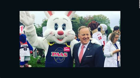 Sean Spicer Celebrates Easter With White House Bunny Cnnpolitics