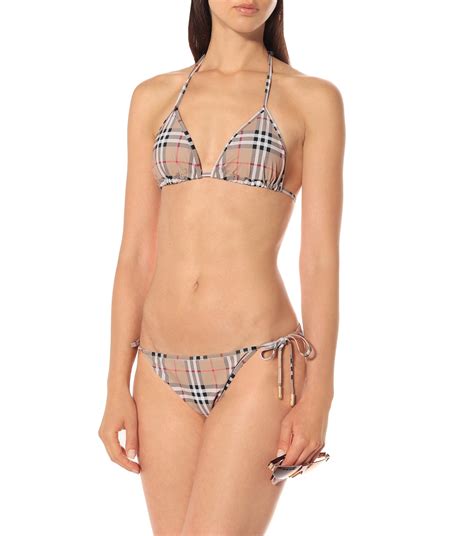 Vintage Check Triangle Bikini In Beige Burberry Mytheresa