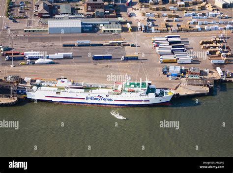 Brittany Ferries Coutances At Poole Docks Passenger And Car