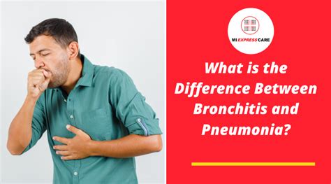 What is the Difference Between Bronchitis and Pneumonia?