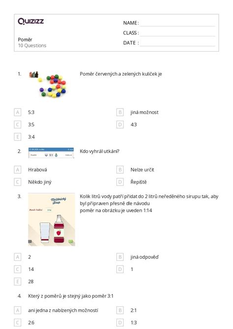 Ponad Pomiar Arkuszy Roboczych Dla Klasa W Quizizz Darmowe I Do