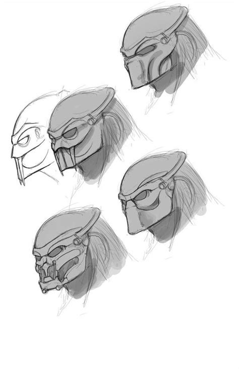 Predator Mask Drawing