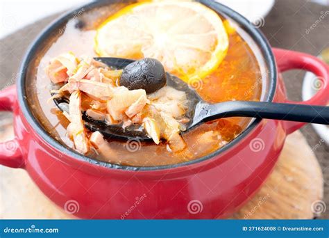 Meat Solyanka Hot Combined Hodgepodge Stock Photo Image Of National