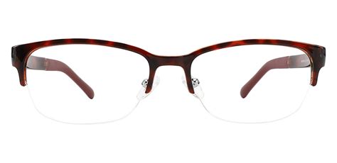 Baker Rectangle Eyeglasses Frame Tortoise Womens Eyeglasses