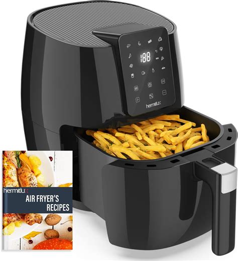 KLAMER Heißluftfritteuse 5 5l XXL ölfreie Friteuse 1700W Airfryer mit