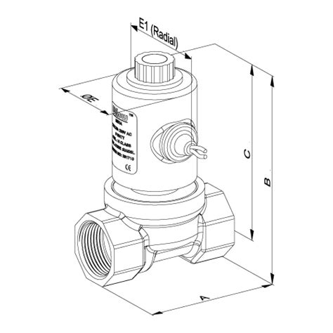 Uflow Inch Way Semi Lift Diaphragm Operated Solenoid Valve