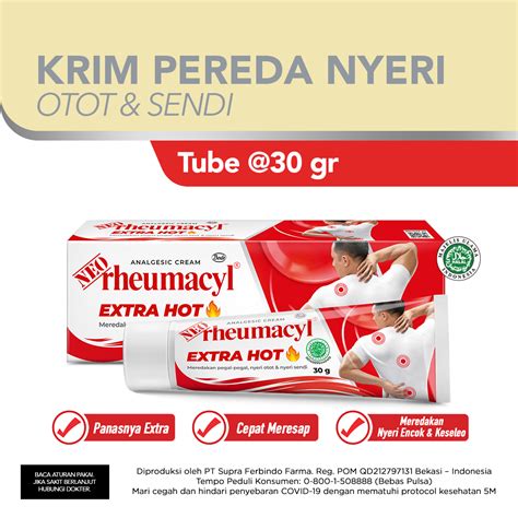 Promo Neo Rheumacyl Extra Hot Tube 30gr Diskon 39 Di Seller Blibli