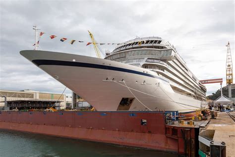 Viking S Largest Ocean Cruise Ship Touches Water For The First Time