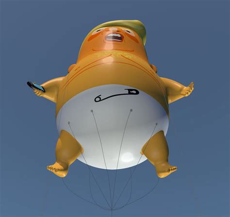 Donald Trump Baby Balloon 3D Model $59 - .3ds .c4d .fbx - Free3D