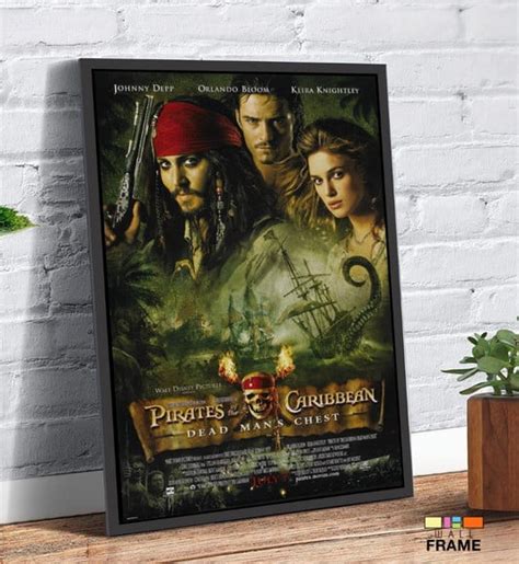 Quadro P Ster Filme Piratas Do Caribe O Ba Da Morte X Elo