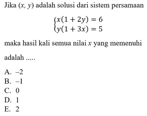 Daerah Penyelesaian Dari Sistem Pertidaksamaan Yx2 2x1