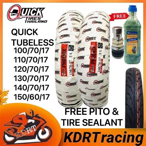 Quick Tire Free Tire Sealant Pito Phoenix Tubeless By